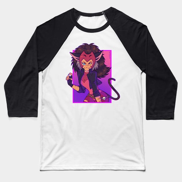 Catra (She-Ra) Fanart Baseball T-Shirt by laveejay